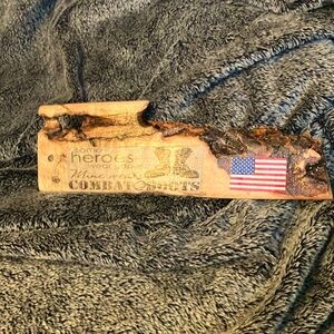 HEROES wear combat boots wood sign